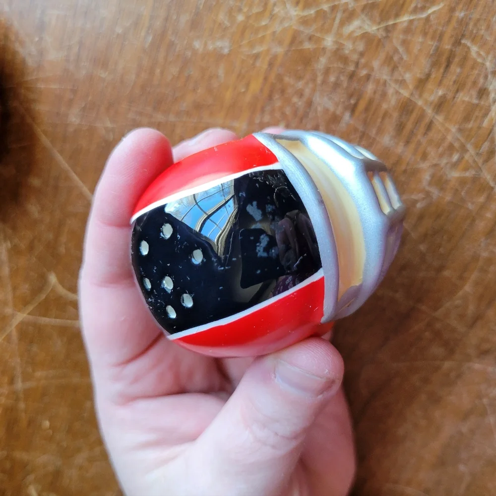 ceramic football and helmet salt and pepper shakers